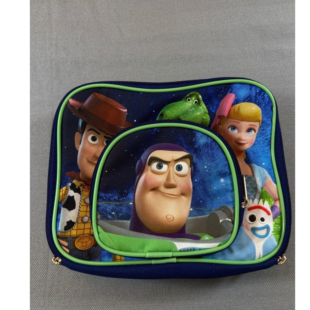 Disney Pixar Toy Story 4 Insulated Lunch Bag Woody Buzz Lightyear Blue Green